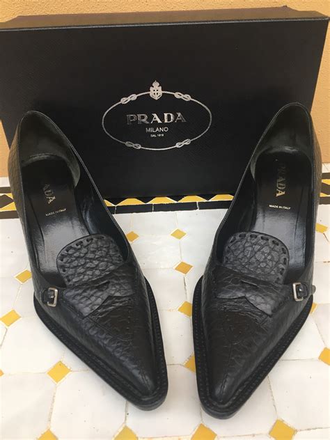 prada closed toe heels|prada heels vintage.